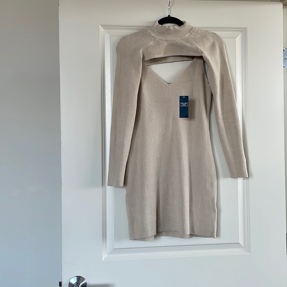 Mini Sweater Dress and Mockneck Shrug Set - Picture 3 of 3